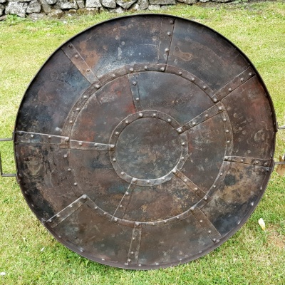 Kadai Recycled Metal Shield - Kadai Recycled Metal Cover